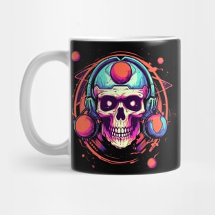 Psychedelic Astronaut Skull Mug